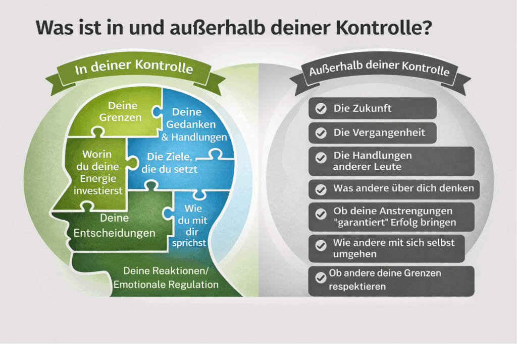 Was ist in deiner Kontrolle und was ist außerhalb deiner Kontrolle