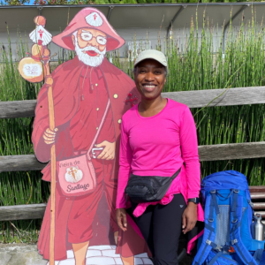 Marie-Laure Mader auf dem Jakobsweg